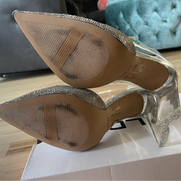 Aldo x Cinderella heels, size 9 these are a 4 inch heel beautiful shoe - Picture 11 of 16